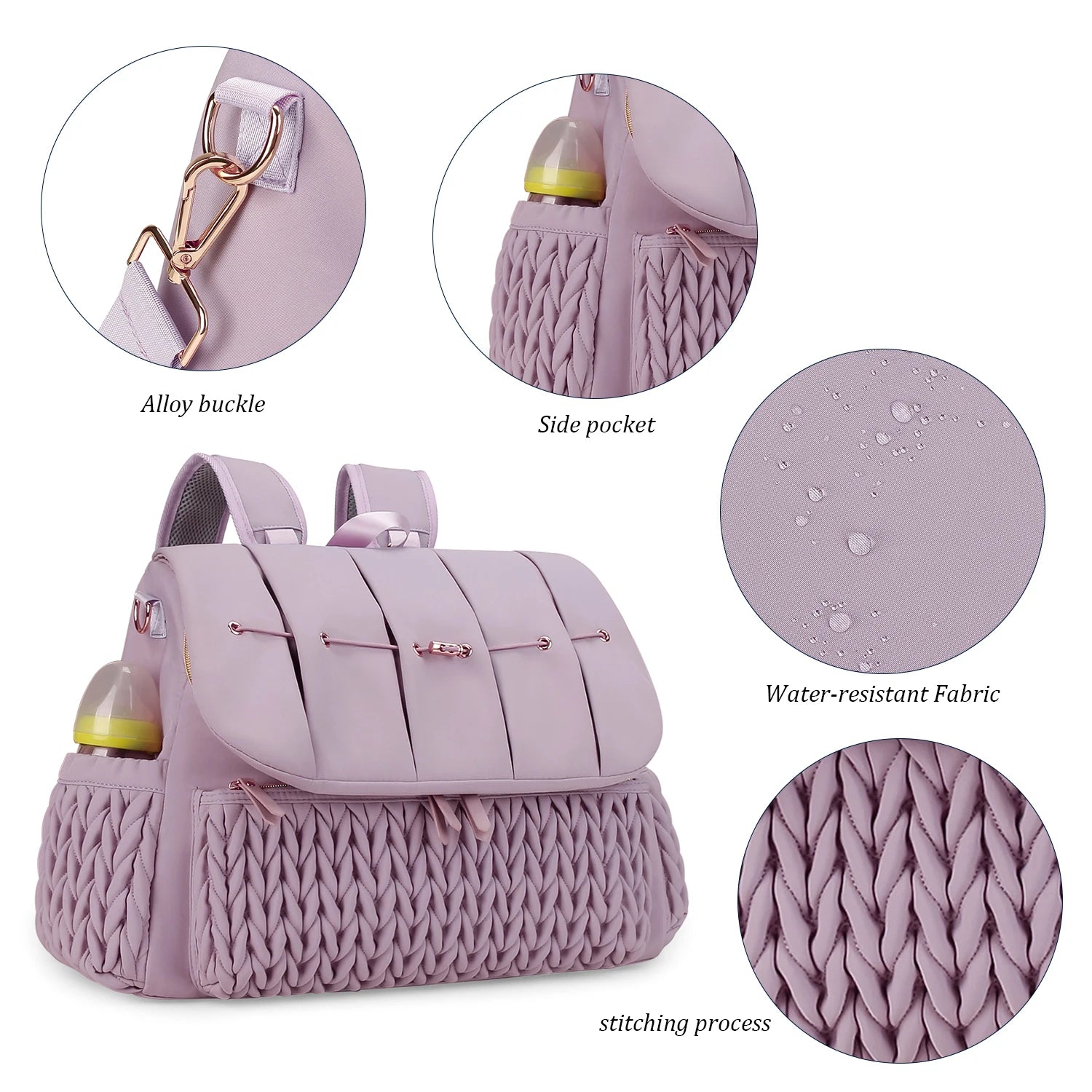Mommy bag, single shouldermultifunctional. Mommy bag, detachable straps, large capacity
