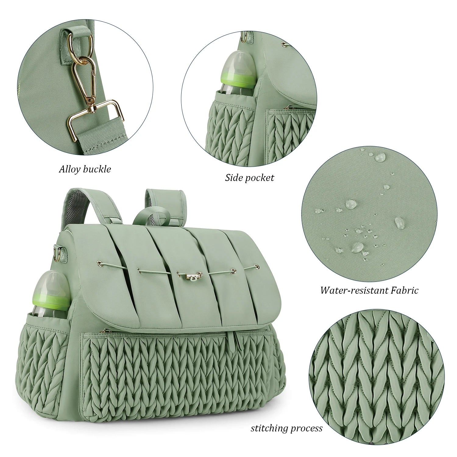 Mommy bag, single shouldermultifunctional. Mommy bag, detachable straps, large capacity