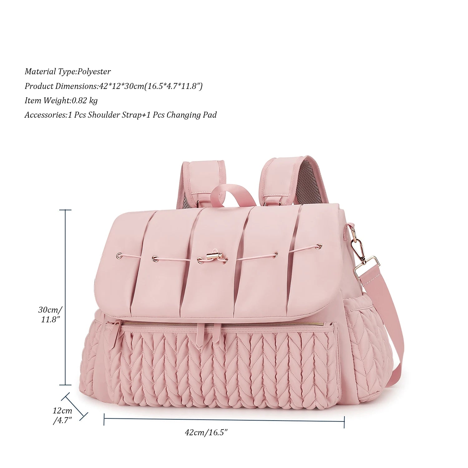 Mommy bag, single shouldermultifunctional. Mommy bag, detachable straps, large capacity